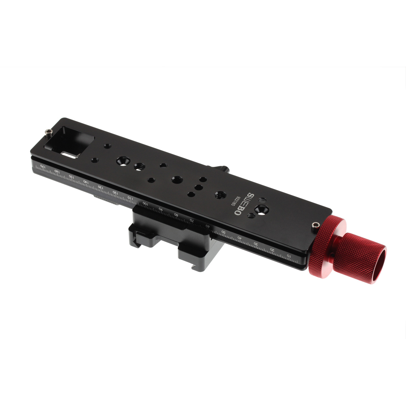 LS23 Carril de posicionamiento macro con mando de doble diámetro — detalle del producto y ejemplo de configuración