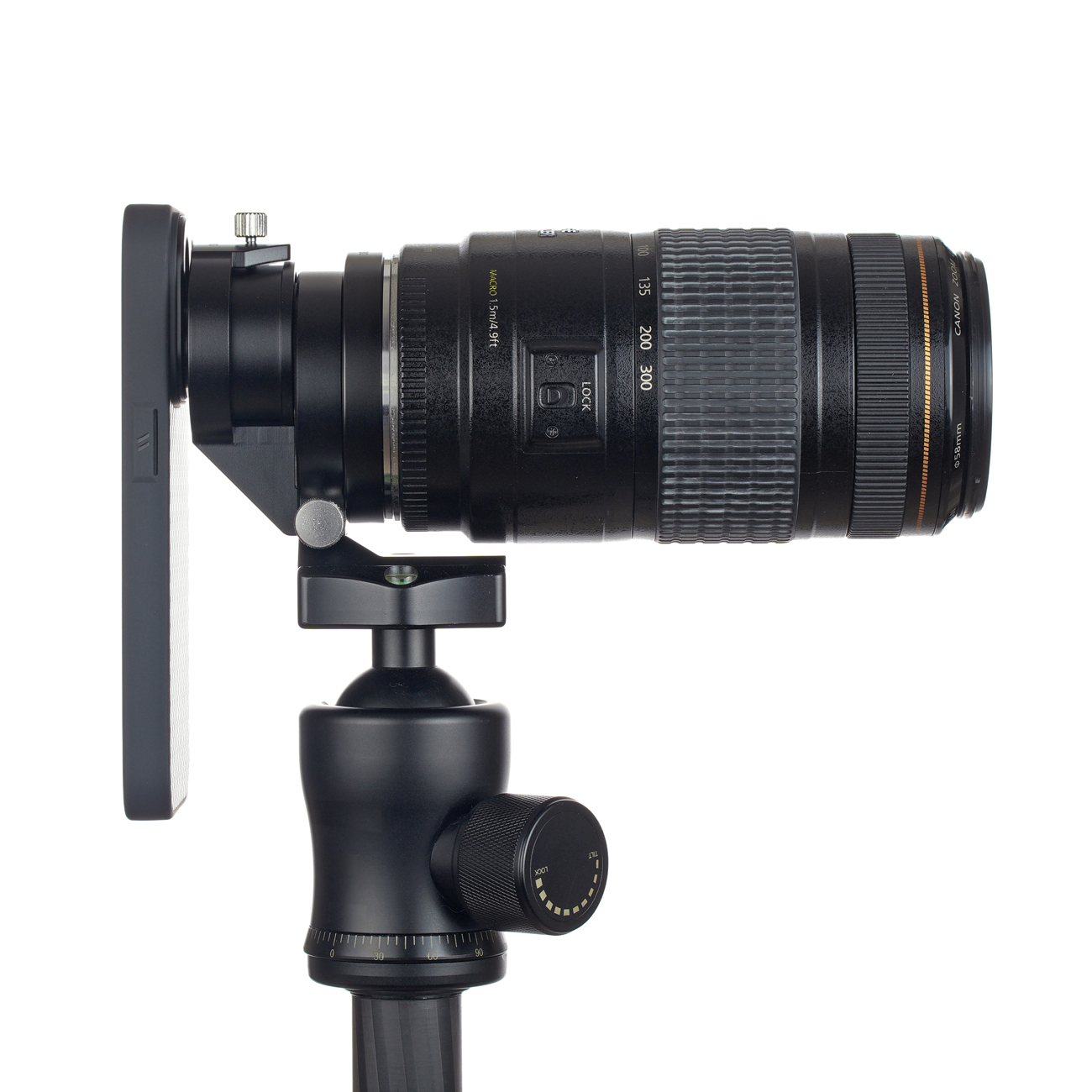 S2342 Adaptador para teléfono y trípode para convertidores de objetivo a telescopio de 10 mm — detalle del producto y ejemplo de configuración