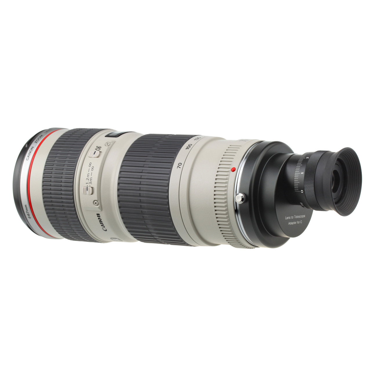 S1747 Objektiv-Fernrohr-Konverter für Canon EF/EF-S – Detail und Konfigurationsbeispiel