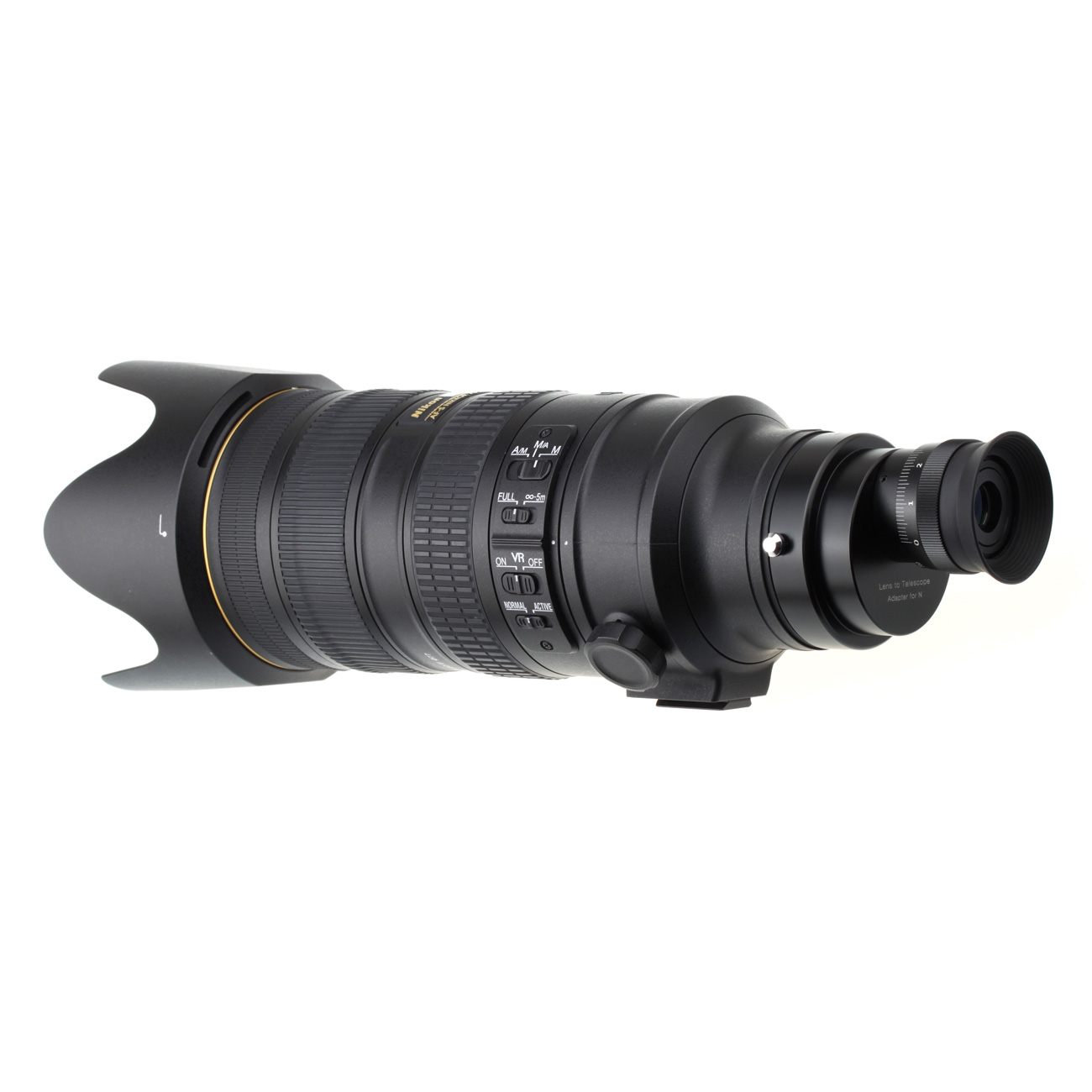 S1754 Objektiv-Fernrohr-Konverter für Nikon F – Detail und Konfigurationsbeispiel