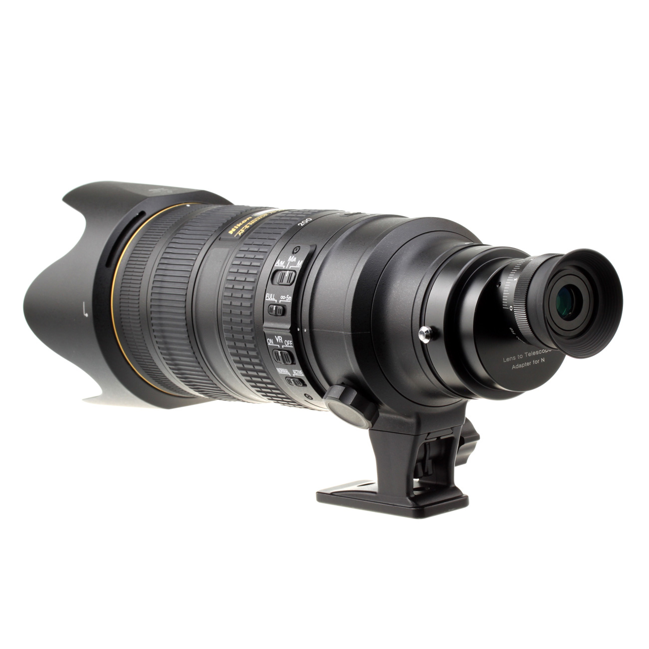 S1754 Objektiv-Fernrohr-Konverter für Nikon F – Detail und Konfigurationsbeispiel