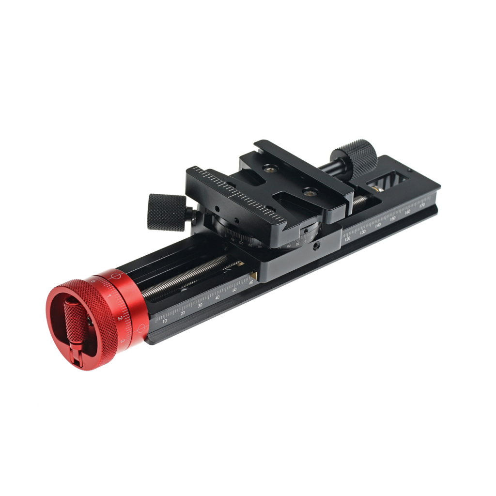 LS18R Micrometer-Style Macro Positioning Rail with Panning Clamp