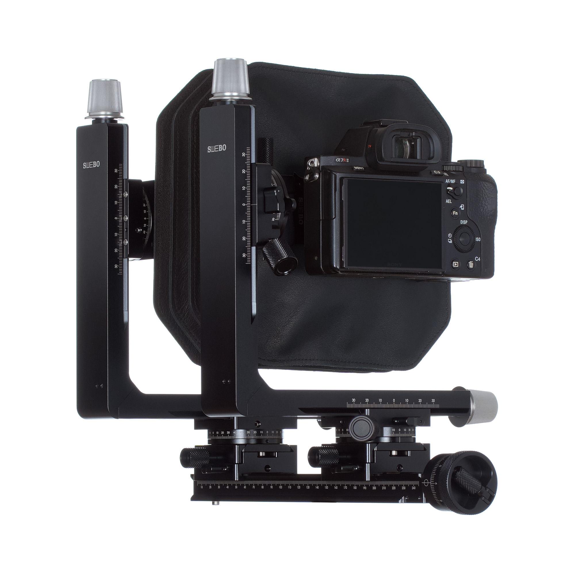 TC18 Câmera técnica compacta modular — detalhe do produto e exemplo de configuração