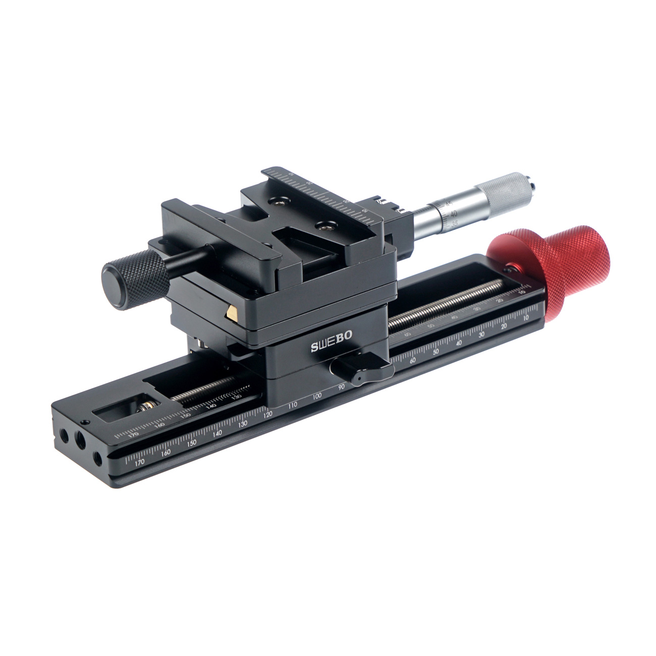 DP4 Zweistufiger Makro-Einstellschlitten – Detail und Konfigurationsbeispiel