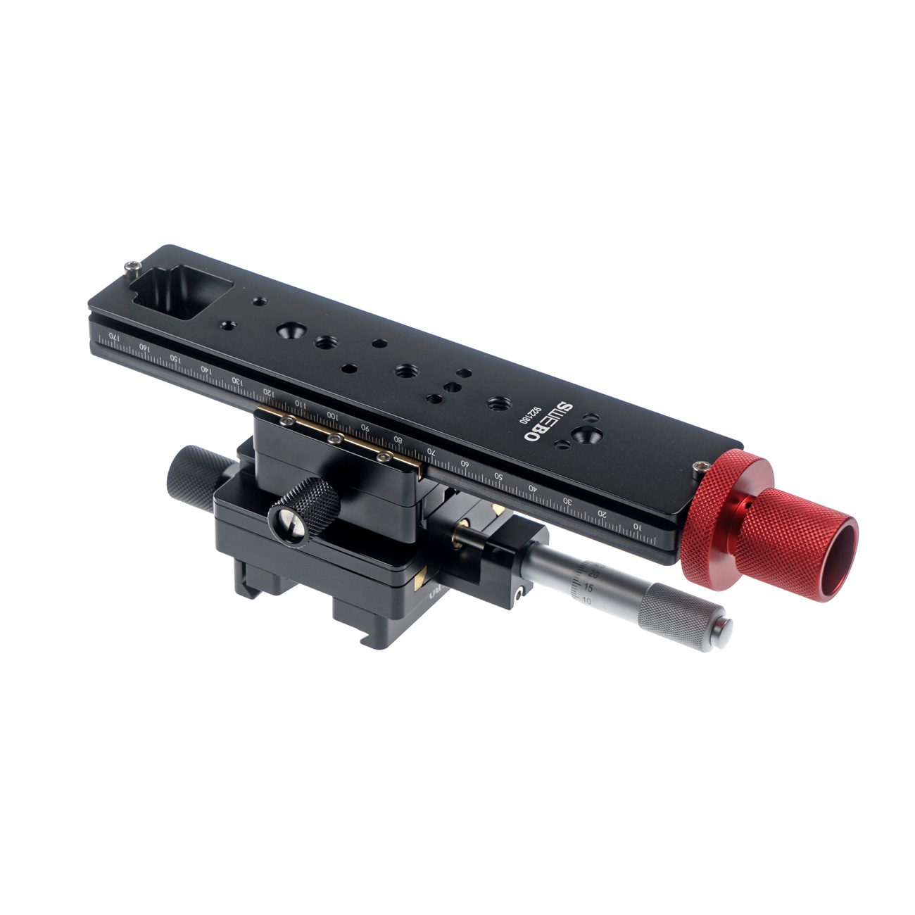 DP4 Zweistufiger Makro-Einstellschlitten – Detail und Konfigurationsbeispiel